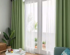 Rèm vải một màu 2 lớp