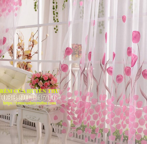 rèm vải cửa sổ phòng ngủ đẹp