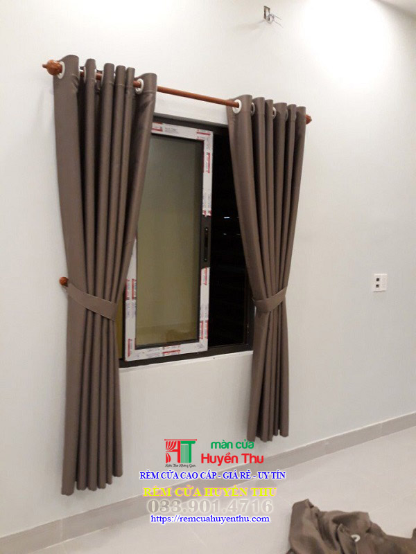 rèm vải 1 màu