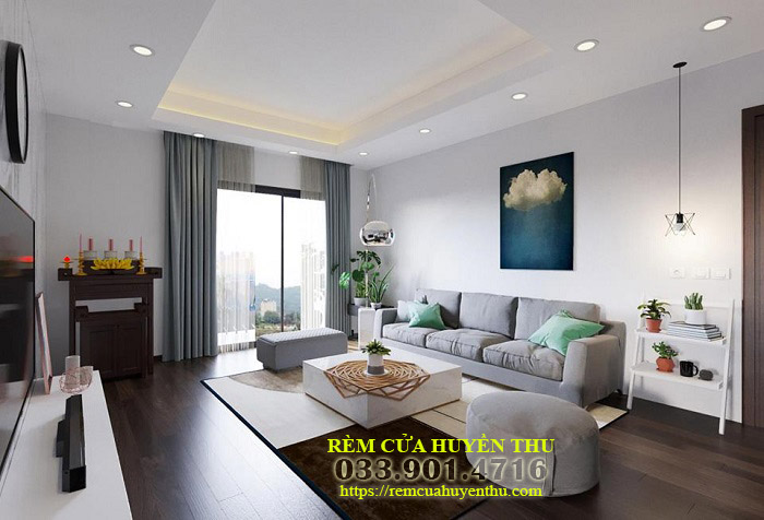 màn cửa phòng khách chung cư