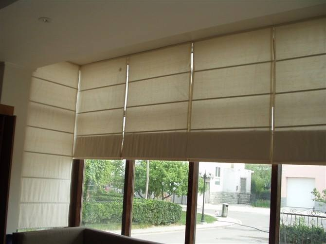 rèm roman vải một màu
