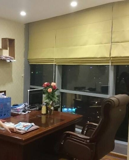 rèm roman vải một màu